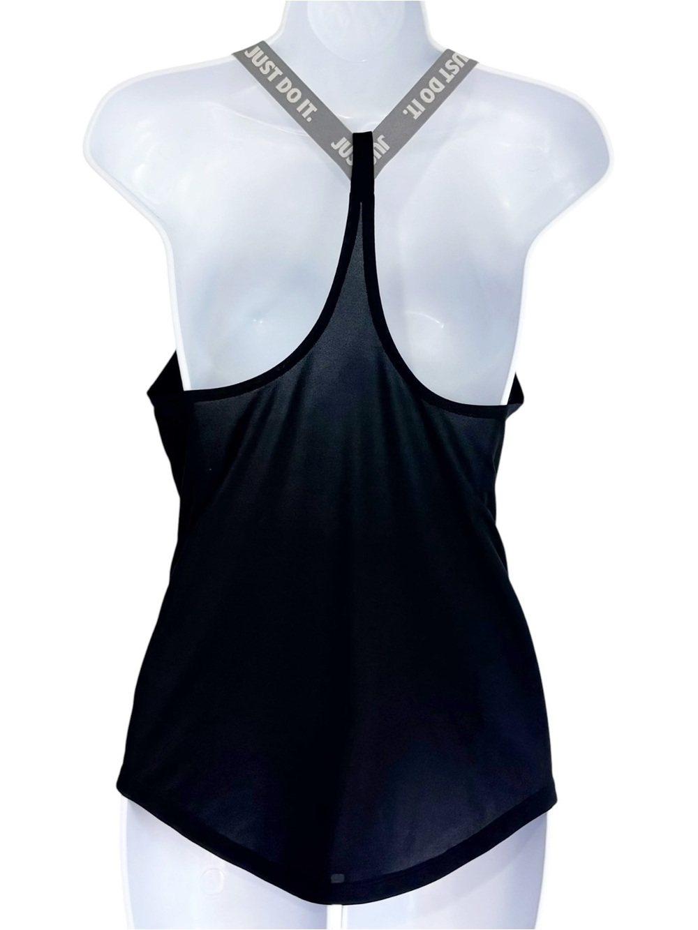 NIKE DRI-FIT Black Racerback Relaxed Fit Athletic Tank Top Women’s XS - Picture 3 of 7